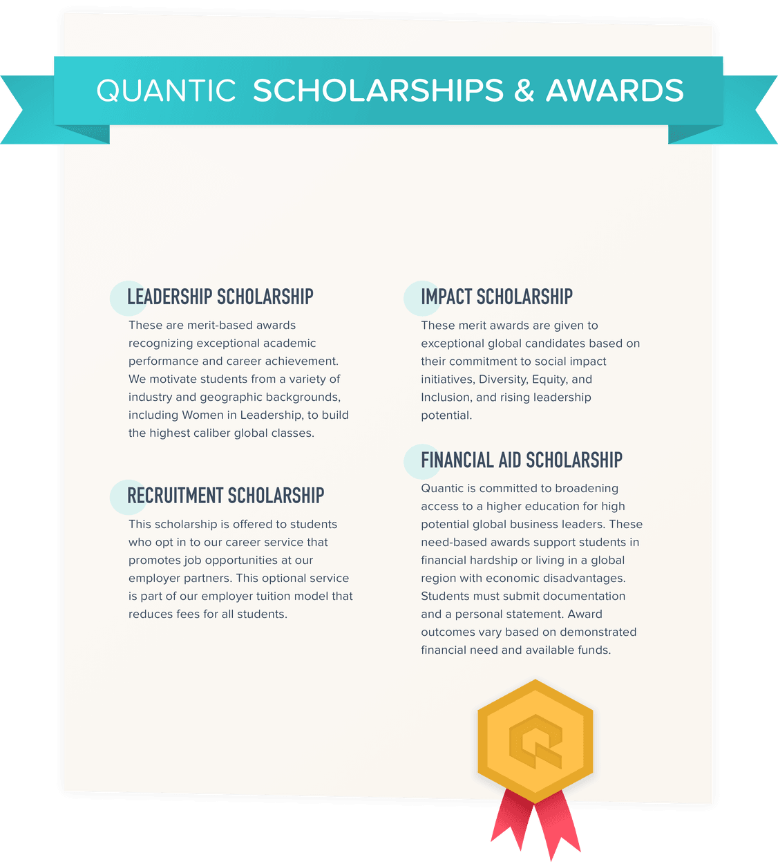 Quantic Scholarships & Awards